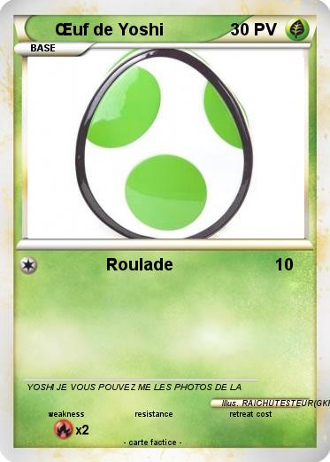 Pokemon Œuf de Yoshi