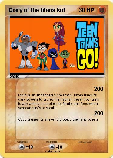 Pokemon Diary of the titans kid