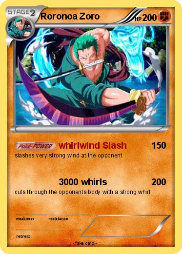 Pokemon Roronoa Zoro