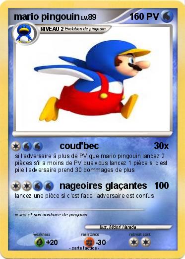 Pokemon mario pingouin