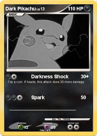 Pokemon Dark Pikachu