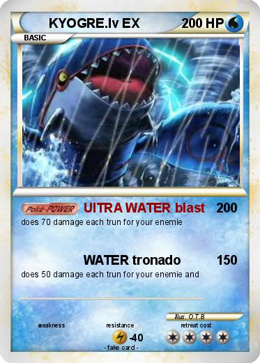 Pokemon KYOGRE.lv EX
