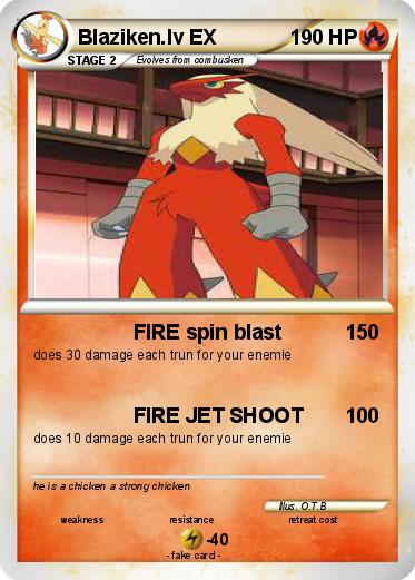 Pokemon Blaziken.lv EX