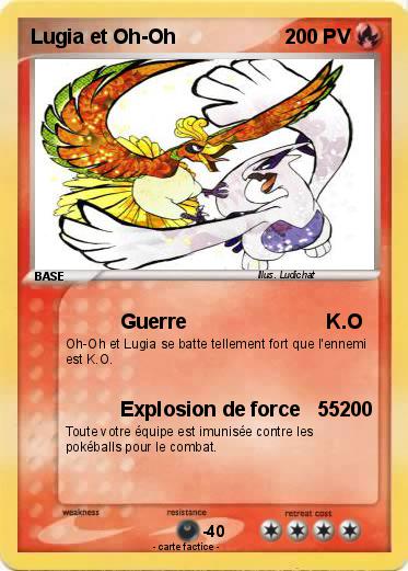 Pokemon Lugia et Oh-Oh