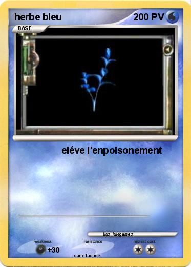 Pokemon herbe bleu