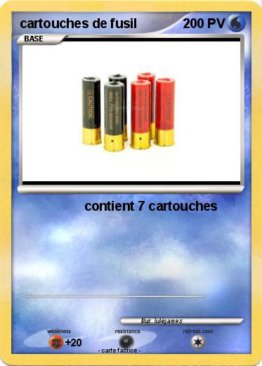 Pokemon cartouches de fusil