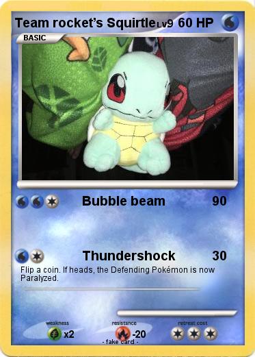 Pokemon Team rocket’s Squirtle