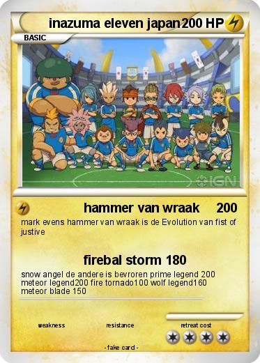 Pokemon inazuma eleven japan