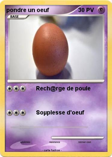 Pokemon pondre un oeuf