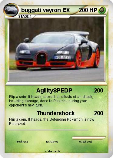 Pokemon buggati veyron EX
