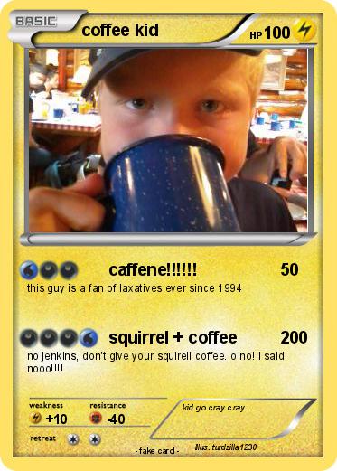 Pokemon coffee kid