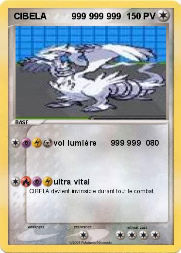 Pokemon CIBELA          999 999 999