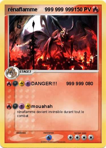 Pokemon rénaflamme     999 999 999