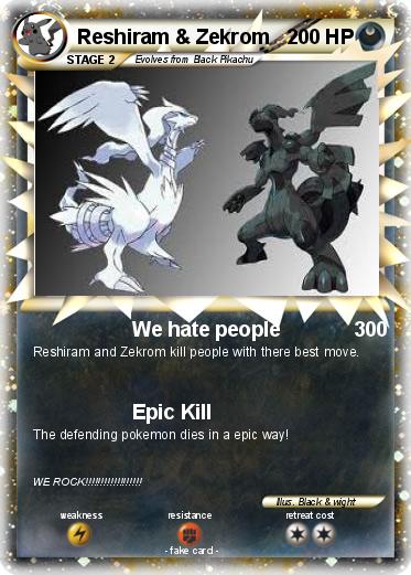 Pokemon Reshiram & Zekrom