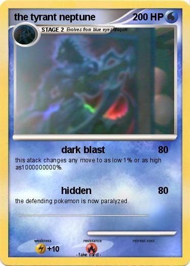 Pokemon the tyrant neptune