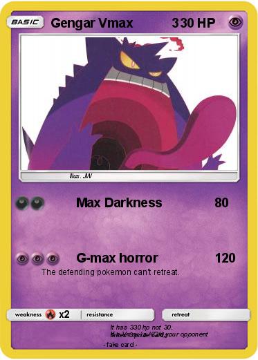 Pokemon Gengar Vmax           3