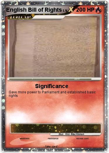 Pokemon English Bill of Rights