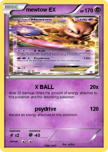 Pokemon mewtow EX