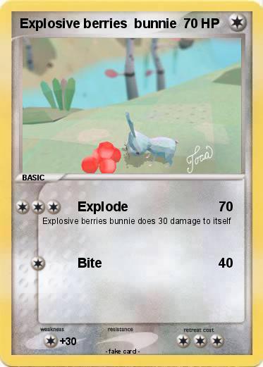 Pokemon Explosive berries  bunnie