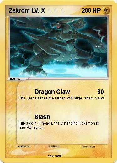 Pokemon Zekrom LV. X