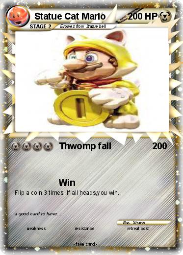 Pokemon Statue Cat Mario