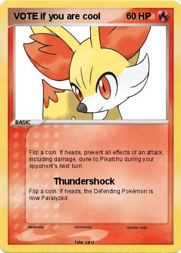 Pokemon VOTE if you are cool