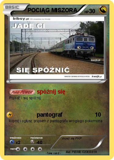 Pokemon POCIĄG MISZORA