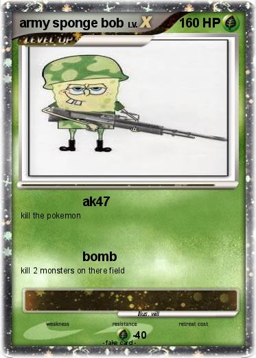 Pokemon army sponge bob