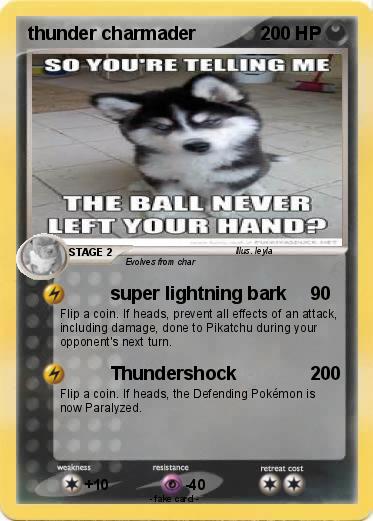 Pokemon thunder charmader
