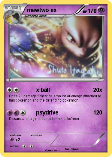 Pokemon mewtwo ex