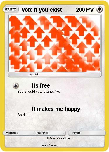 Pokemon Vote if you exist