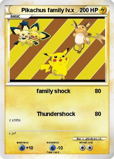 Pokemon Pikachus family lv.x