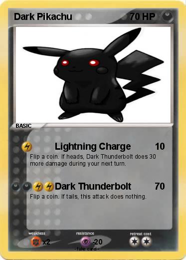 Pokemon Dark Pikachu