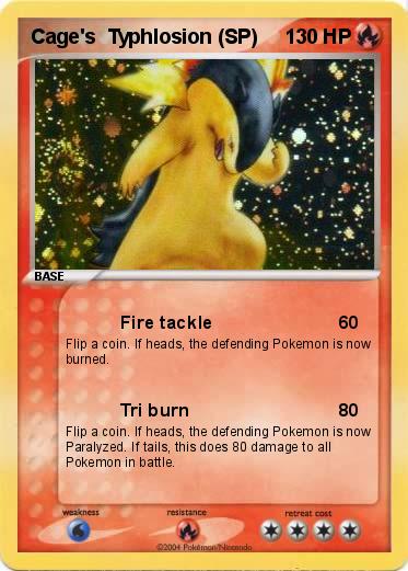 Pokemon Cage's  Typhlosion (SP)