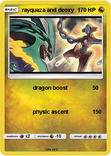 Pokemon rayquaza and deoxy