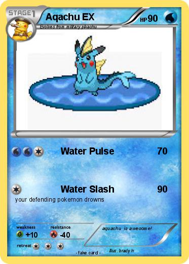 Pokémon Aqachu EX - Water Pulse - My Pokemon Card
