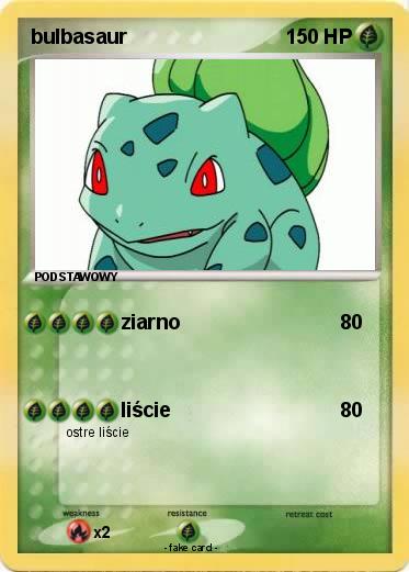 Pokemon bulbasaur