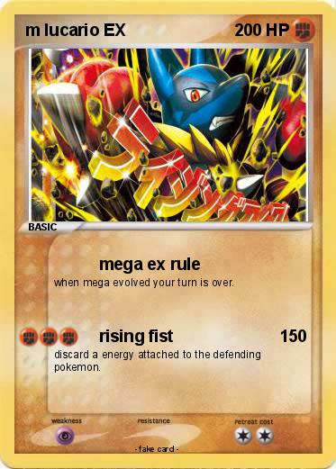 Pokemon m lucario EX