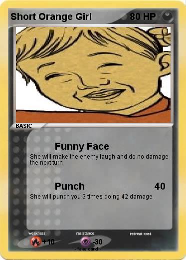 Pokemon Short Orange Girl