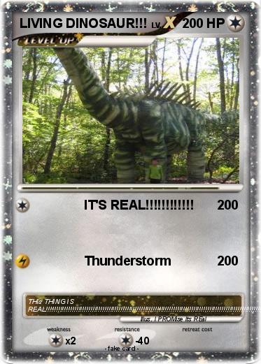 Pokemon LIVING DINOSAUR!!!