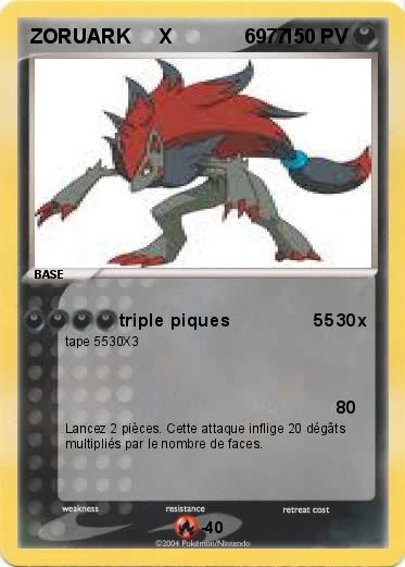 Pokemon ZORUARK     X             6977      