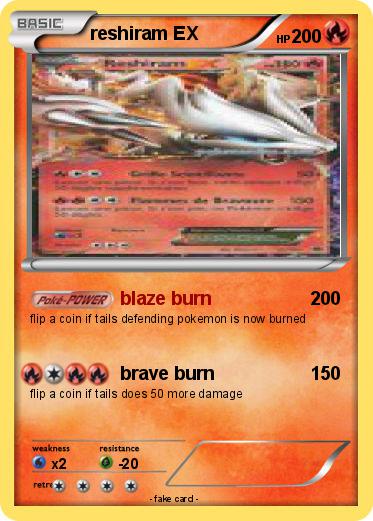 Pokemon reshiram EX