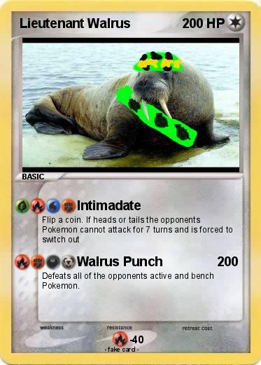 Pokemon Lieutenant Walrus