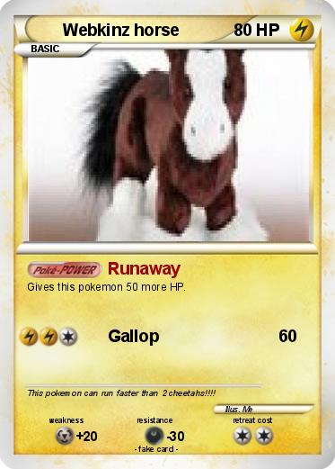 Pokemon Webkinz horse