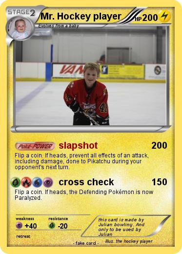Pokemon Mr. Hockey player