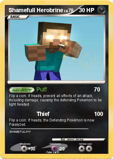 Pokemon Shamefull Herobrine