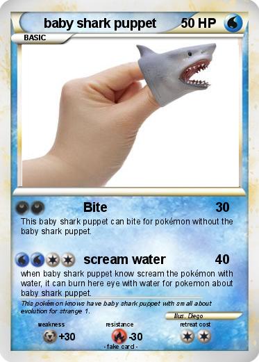 Pokemon baby shark puppet