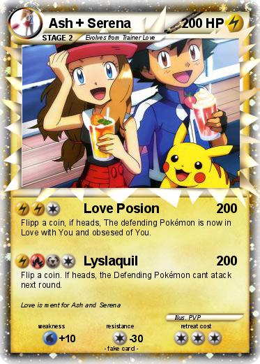 Pokemon Ash + Serena