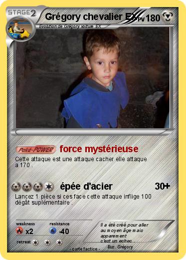Pokemon Grégory chevalier EX