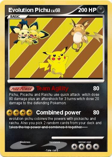 Pokemon Evolution Pichu